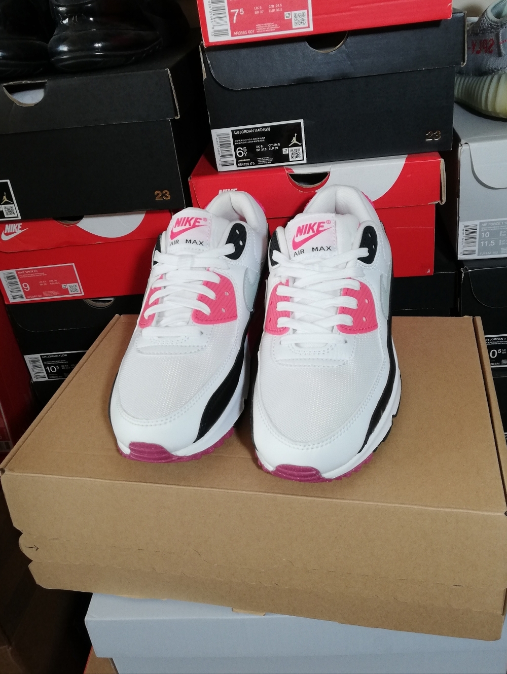NIKE AIR MAX 90S "INFRARED" WOMEN'S US SIZE 8.5 BRAND NEW IN BOX - Picture 11 of 15